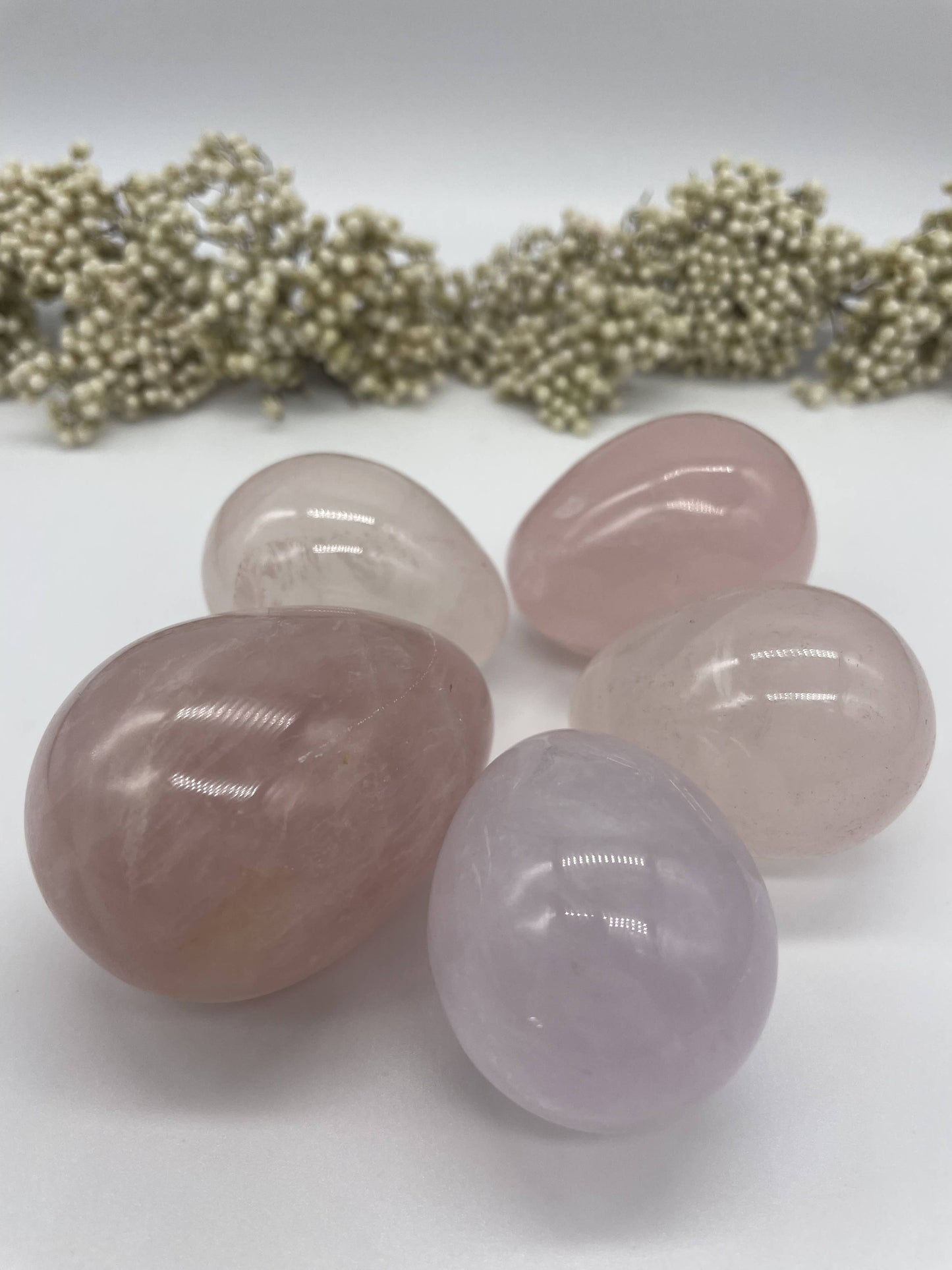 Rosenquarz Yoni Eggs