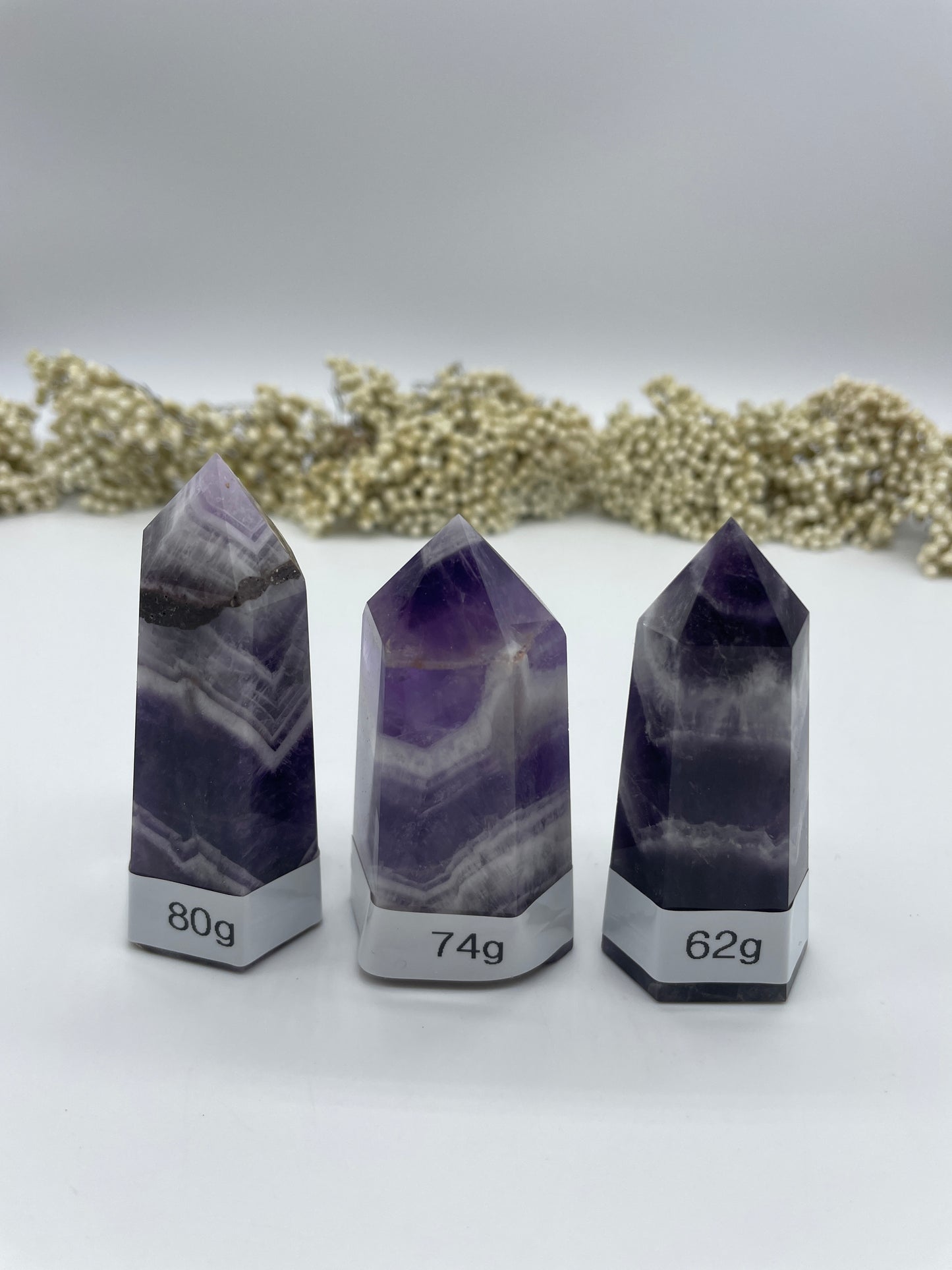Amethyst "Chevron" Obelisk 74g