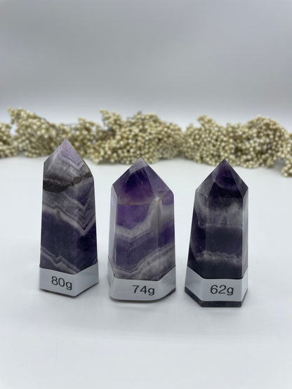 Amethyst "Chevron" Obelisk 74g