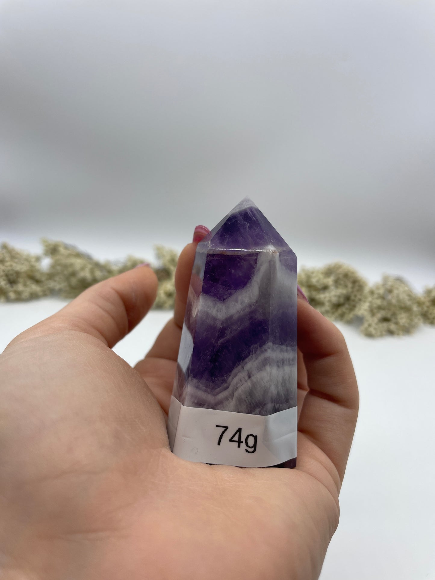 Amethyst "Chevron" Obelisk 74g