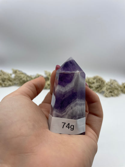 Amethyst "Chevron" Obelisk 74g