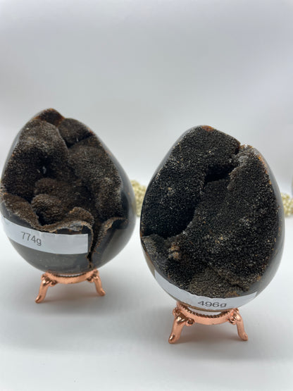 Septarian Eier wild 496g