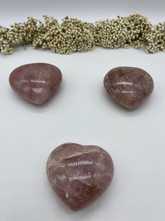 Handschmeichler Herz Rosenquarz 4,5cm