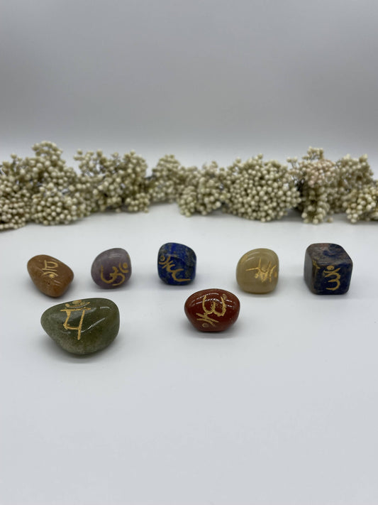 Chakra Trommelstein Set 7 Stück
