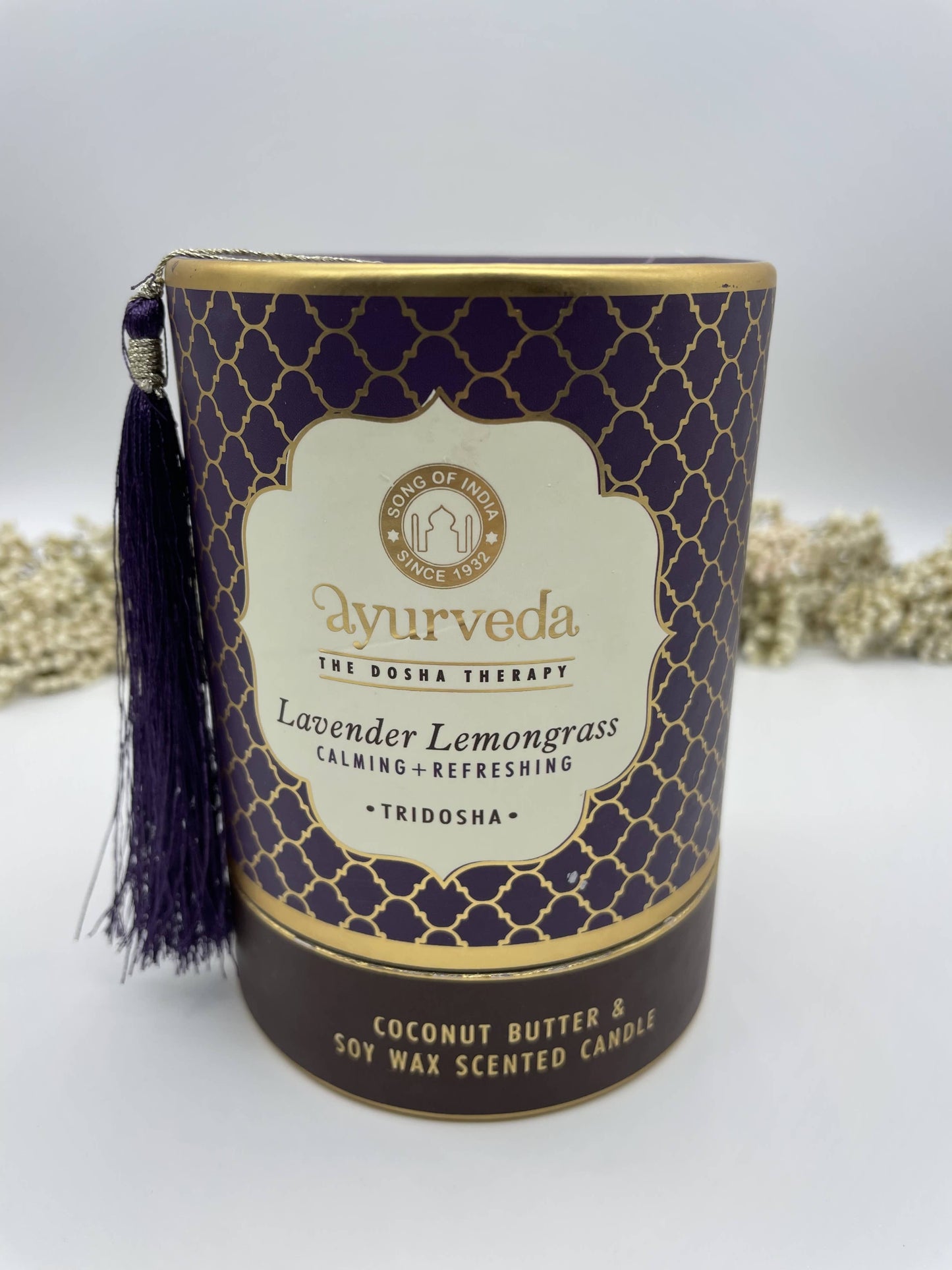 Ayurveda Duftkerze Tridosha Lavendel Zitronengras