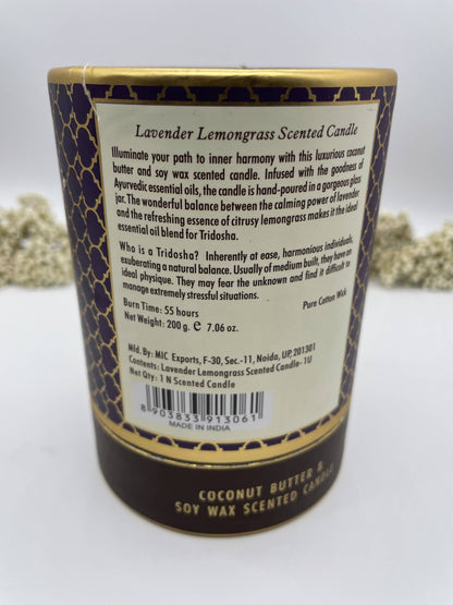 Ayurveda Duftkerze Tridosha Lavendel Zitronengras
