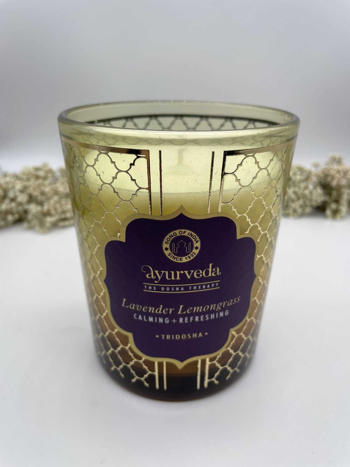 Ayurveda Duftkerze Tridosha Lavendel Zitronengras