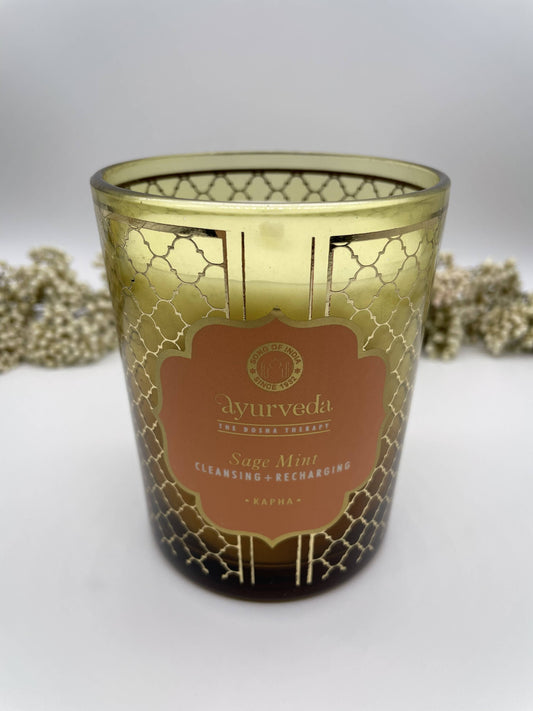 Ayurveda Duftkerze Kapha Salbei Minze
